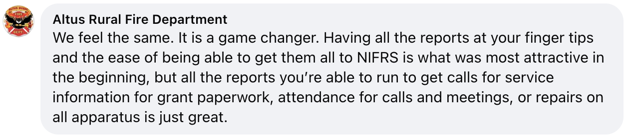 Facebook Testimonial