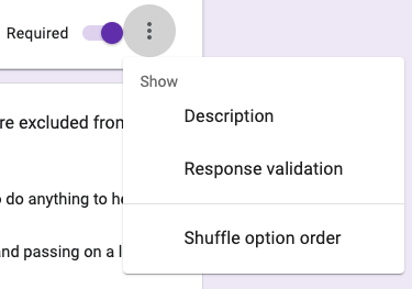 Google Forms - Spreadsheet