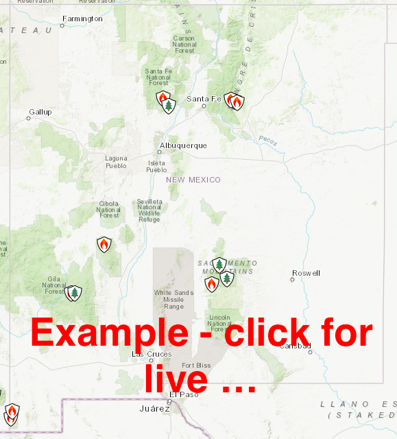 InciWeb New Mexico Fire Map Responserack