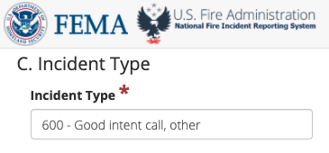 Incident Type: 600 - Good Intent, Other