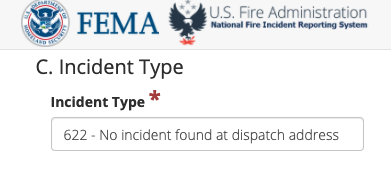 Incident Type: 622 - No Incident Found
